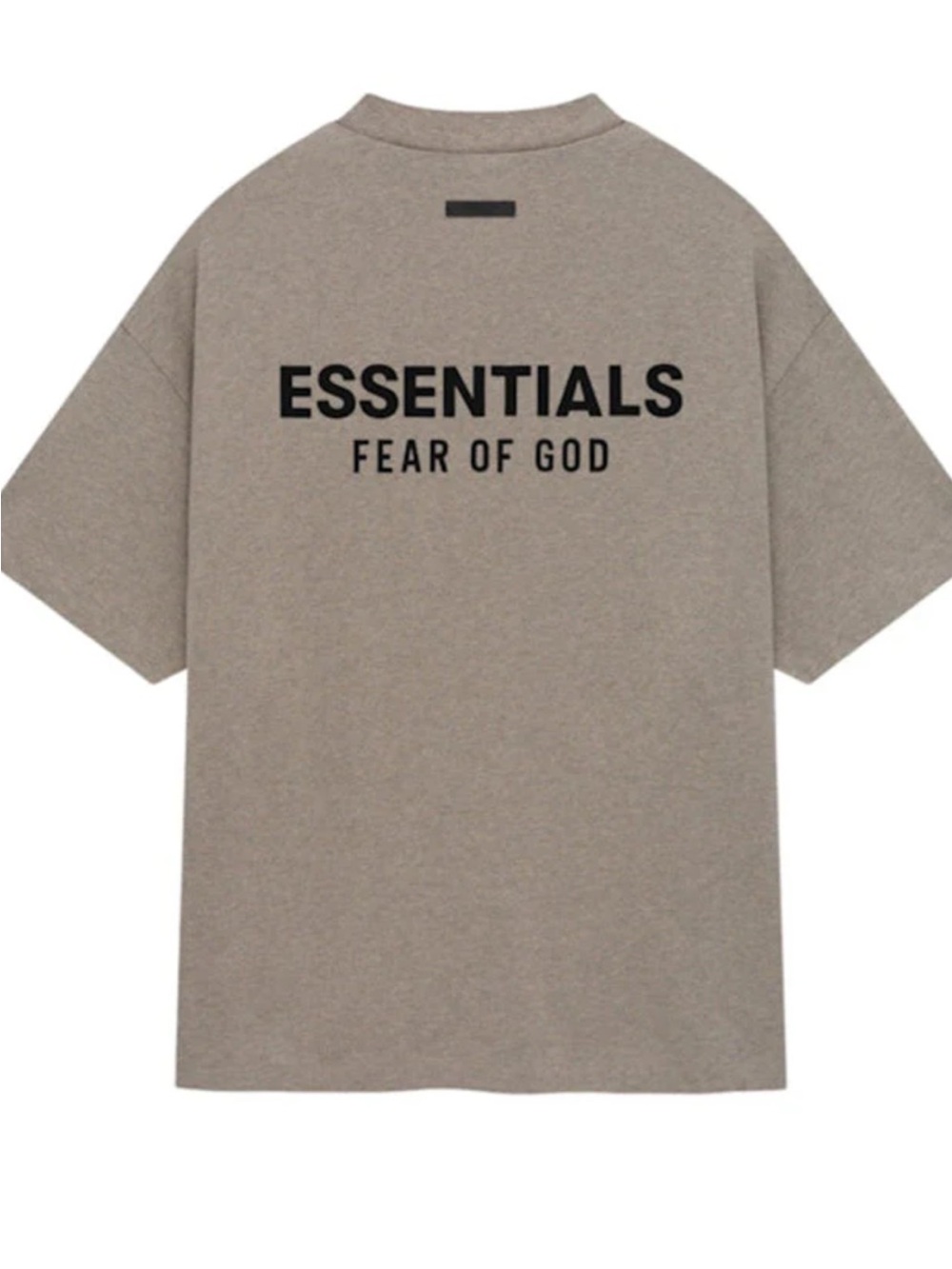 Fear of God ESSENTIALS Back Logo Tee - Taupe/Black